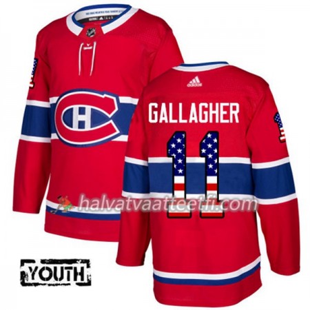 Lasten NHL Montreal Canadiens Pelipaita Brendan Gallagher 11 Adidas 2017-2018 Punainen USA Flag Fashion Authentic Lasten NHL Montreal Canadiens Pelipaita Brendan Gallagher 11 Adidas 2017-2018 Punainen USA Flag Fashion Authentic